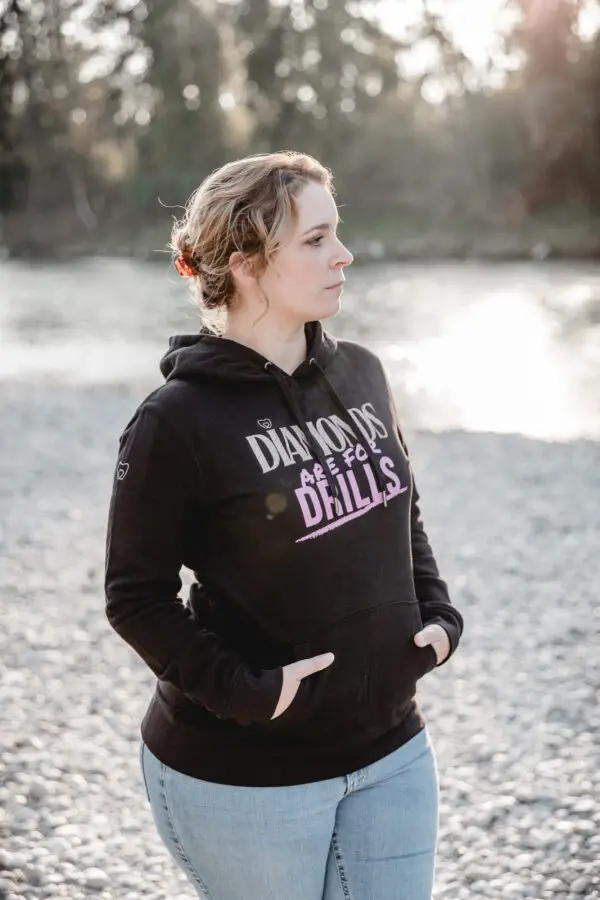 “Diamonds are for Drills” Hoodie – Bild 8