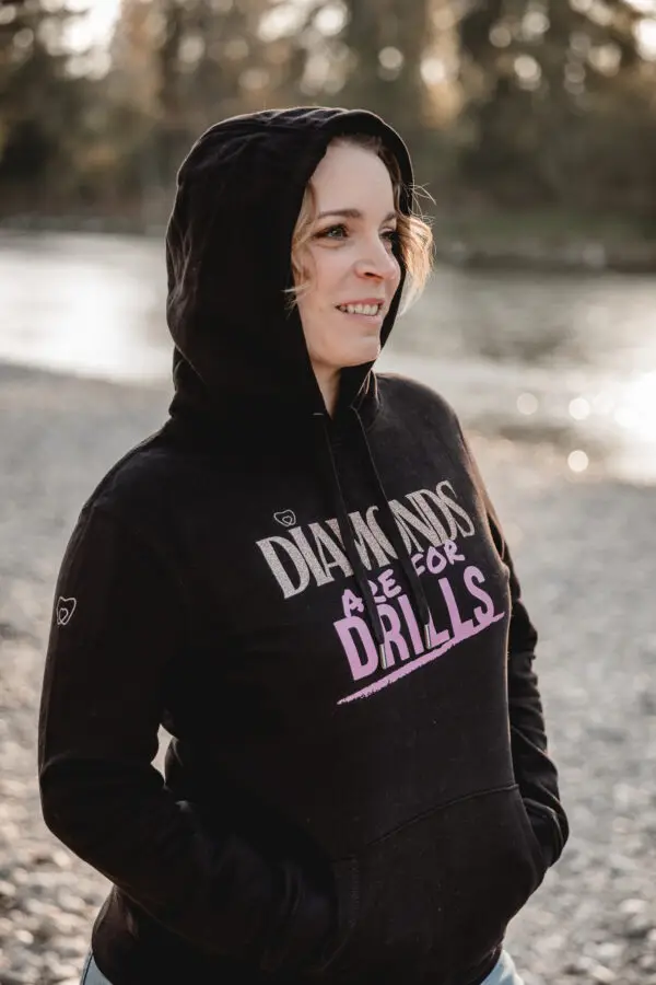 “Diamonds are for Drills” Hoodie – Bild 5